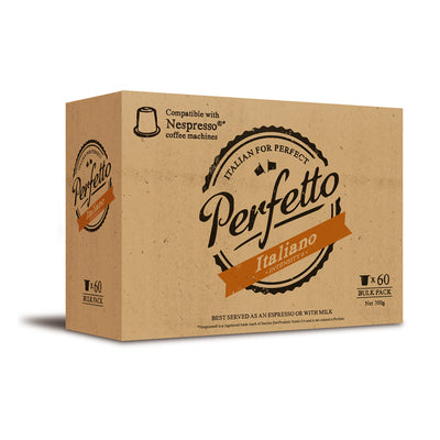 60 Pack Perfetto Italiano Coffee Pods (Intensity 6)
