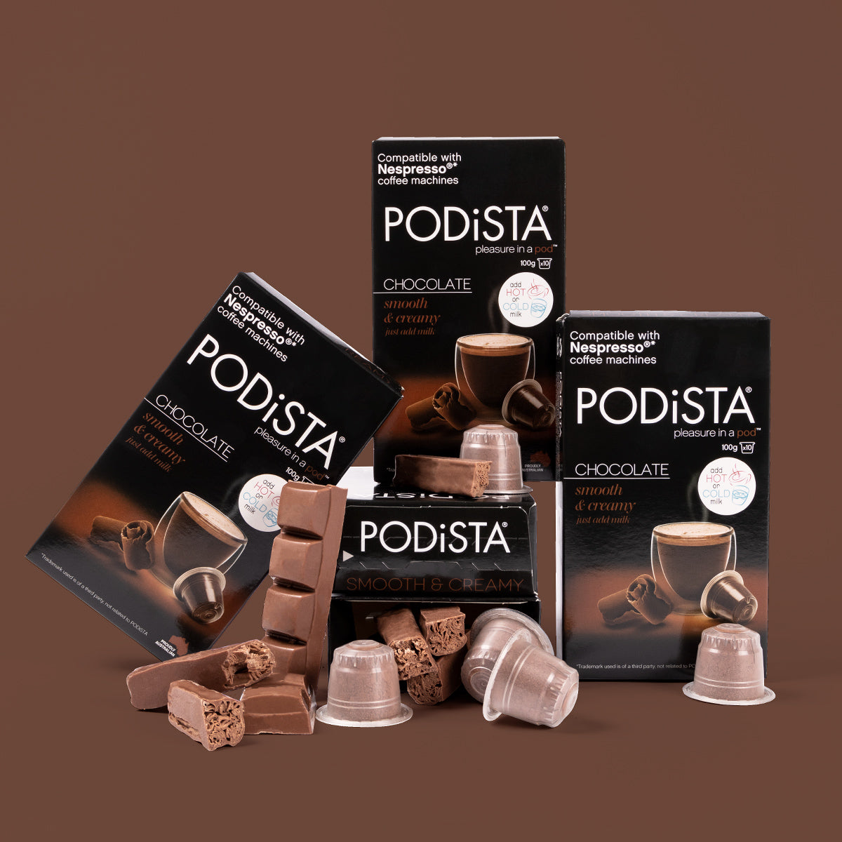 PODiSTA Nespresso®* Chocolate Pod 10pk – Pods