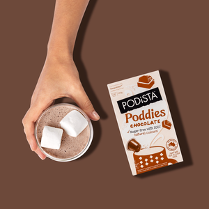 Poddies Chocolate flavoured Nespresso Compatible Pod Sugar Free 100% Natural Colours