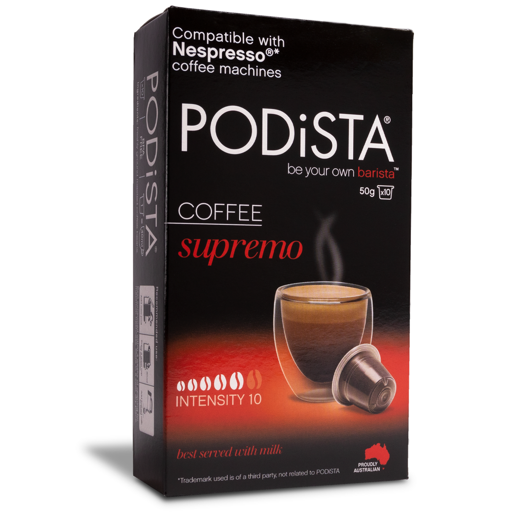 PODiSTA Supremo Coffee (10/10) Pod 10pk